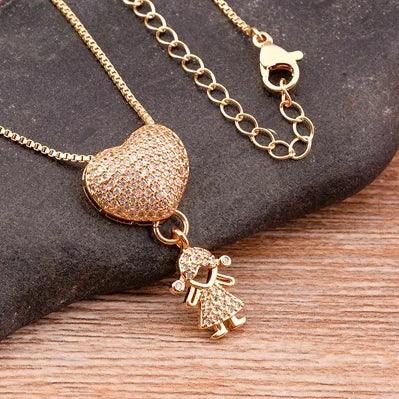 Colar Amor de Mãe Banhado a Ouro 18k