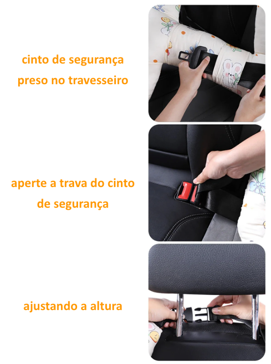 Almofada Infantil StarSleep • Conforto e Segurança para Cabeça e Corpo nas Viagens