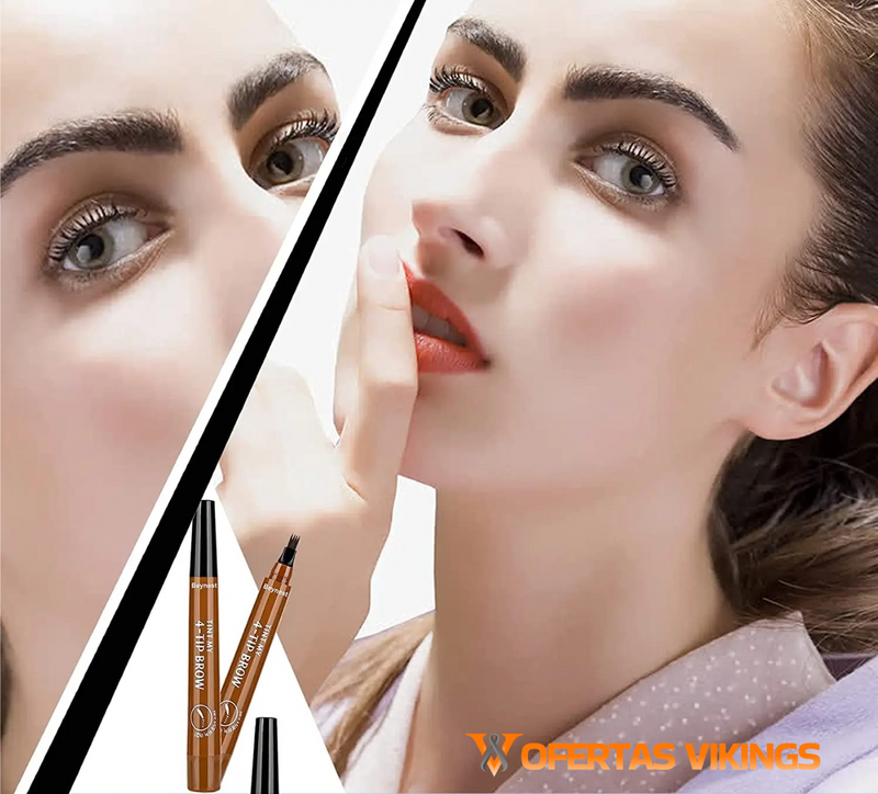 KIT com DUAS Canetas Delineadoras Fio a Fio para Micropigmentação em Sobrancelhas • UP Brow com Efeito Microblading