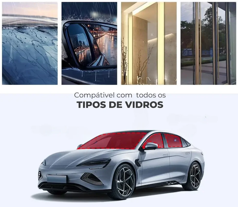 Impermeabilizante de Para-Brisas Automotivo CleanGlass • Vidros Impecáveis